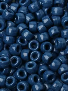 100 件/批 6*9 毫米圆形彩色小马隔珠亚克力辫子大孔珠适用于 DIY 珠宝制作手链项链手工艺品用品 - 彩色 - 查看 27