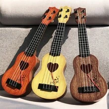 17 吋兒童橙色尤克里裡,入門級初學者樂器玩具吉他,弦樂器,教育音樂玩具 - [43公分]橙色尤克里裡-送拔弦片 - 查看 6