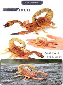 Pvc逼真蠍子模型,教育科學玩具裝飾昆蟲世界景觀,兒童禮品,便攜式 - 彩色 - 查看 5