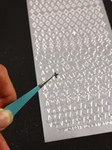 1 pieza Etiqueta adhesiva con estampado en caliente dorado/plateado con forma de estrella plateada, perfecta para scrapbooking, diarios DIY, álbumes, decoración de cajas de regalo, útiles escolares, regreso a clases