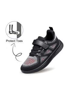 YHOON Boys Girls Sneakers Kids Sports Running Walking Shoes - màu đen - Xem 3