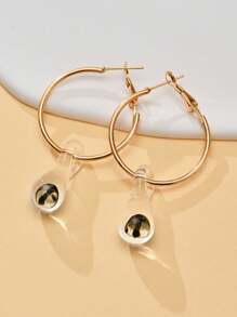 1對時尚波西米亞風格水晶玻璃鑲嵌蘑菇形掛墜耳環,非常適合女性日常或度假穿著 - 蘑菇耳環 - 查看 9