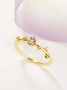 1款優雅立方氧化鋯女戒指,適用於婚禮、求婚、派對,情人節禮物 - 1# - 查看 6