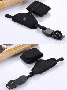 1 件相機腕帶,適用於單眼/微單相機,潛水材質製成,方便,柔軟,減壓,快速釋放,復活節 - 黑色 - 查看 3