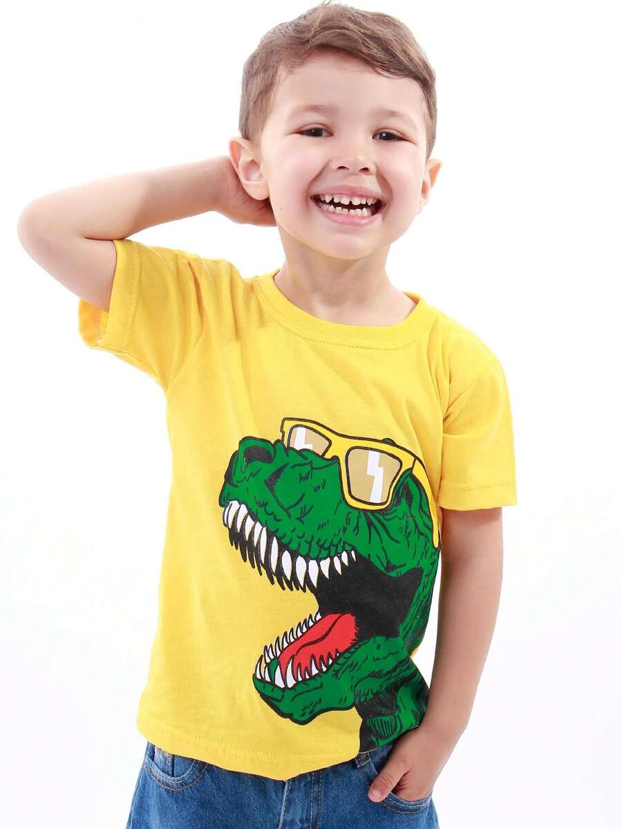 Young Boys T-Shirts - Màu vàng - Xem 1