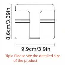 1pc/2pcs Solid Color Multifunctional Non-punch Wall Mounted Storage Rack