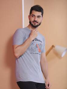 Men T-Shirts - Xám - Xem 1