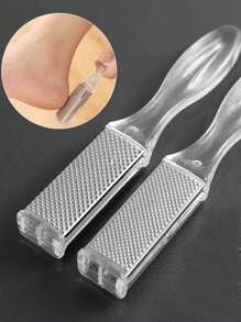 Foot Callus Remover, Rasp Foot File - Scrubber, Dead Skin Remover For Cracked Heels & Dry Skin - Sturdy Scraper Tool, Easy To Use & Clean - Pedicure Supplies For Smooth, Beautiful Feet - Clear - View 2