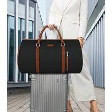 Multipurpose Travel Garment Luggage Bag With Large Capacity And Hanging Design, Weekender Bag For Men/women - Black - View 10