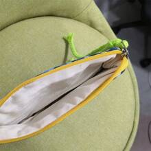 1入日系可愛風繩拉鍊口紅袋女士旅行小化妝包，適用於、卡片、耳機、頭帶、便攜式收納袋、零錢包、超級可愛迷你包收納化妝組織袋化妝箱 - 藍色 - 查看 9