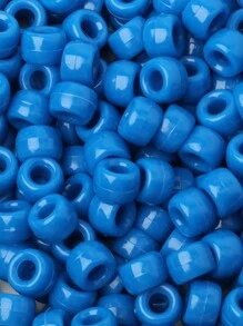 100 件/批 6*9 毫米圆形彩色小马隔珠亚克力辫子大孔珠适用于 DIY 珠宝制作手链项链手工艺品用品 - 彩色 - 查看 44