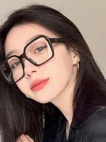1 件装欧美风格时尚女士眼镜 - 黑色 - 查看 1