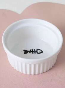 1只陶瓷雙碗裝,適用於貓狗 - 黑色 - 查看 3