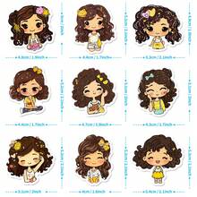 50 Little Girl Shanzhu Sister Stickers New Cartoon Cute Little  Dark Girl Student Creative Stickers - Multicolor - View 2