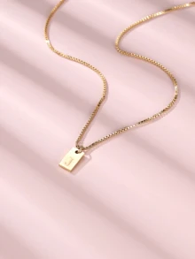 1 件女士字母 R 鎖骨項鍊,女士時尚飾品禮品 - R - 查看 6