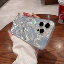 Ins Silver Butterfly Conch Shell Case Compatible With IPhone 13 14 11 12 15 Pro Max 14 15 Plus Cute Protective Phone Cover - Color - View 4