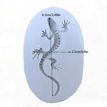 1 件 3d 蜥蜴和壁虎形狀矽膠模具 - 彩色 - 查看 2