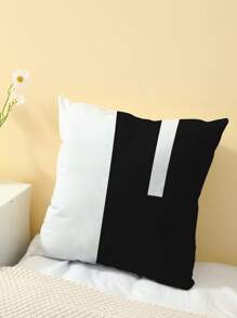 1pc Simple Pattern Printed Cushion Cover, Modern Accent Pillow Case, Single Side Printed, Sofa Home Decorative Pillow Cover (Does Not Include Pillow Core)