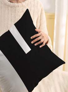 1pc Simple Pattern Printed Cushion Cover, Modern Accent Pillow Case, Single Side Printed, Sofa Home Decorative Pillow Cover (Does Not Include Pillow Core)