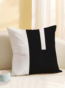 1pc Simple Pattern Printed Cushion Cover, Modern Accent Pillow Case, Single Side Printed, Sofa Home Decorative Pillow Cover (Does Not Include Pillow Core)