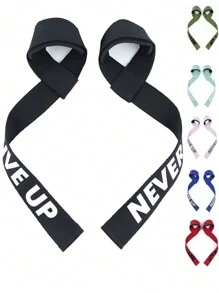 1 Pair Women Lifting Straps For Weightlifting Straps Gym Power Workouts Lifting Wrist Straps Padded Support Lifters Deadlift Straps Hard Pull Exercise Straps Gym Accessories - Black - View 1