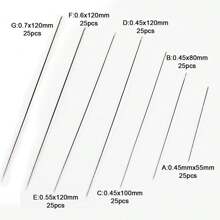 25 cái/hộp Kết cườm Kim , Gầy & Dài , Làm đồ trang sức Dụng cụ DIY - Bạc - Xem 4