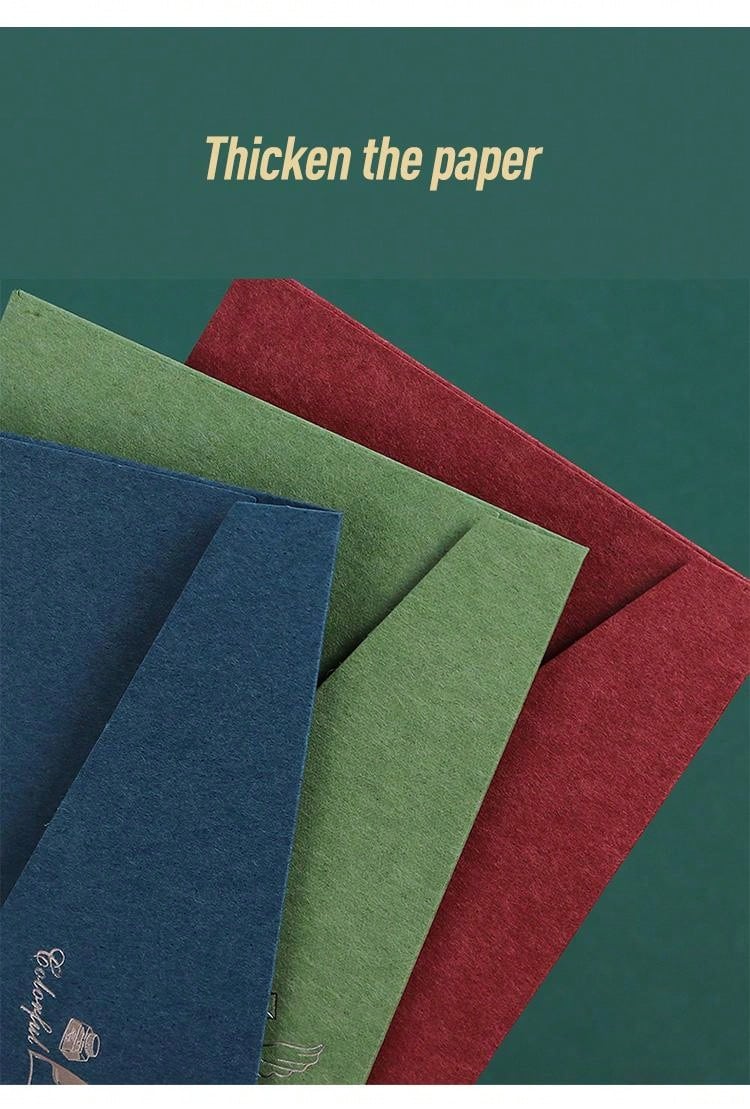 Set Carta Da Lettere Romantica Con Buste - 24 Fogli E 12 Buste, Design Floreale Coreano - Foto 12