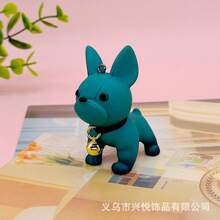 1pc/Pack Cartoon Resin Ombre Keychain Cute Bull Dog, Astronaut, Dragon Diy Keyring Car, Bag Pendant Accessory - Multicolor - View 16