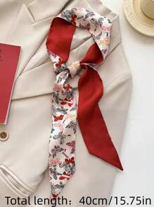 4入組女士多色法式蝴蝶結絲帶頭箍，頭巾，復古時尚多功能髮飾，適用於日常儀容優雅 - 彩色 - 查看 2