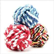 5入組多彩繩編狗咬玩具套裝-手工編織繩子玩具,無限樂趣!牙齒清潔星形棒結 - 彩色 - 查看 6