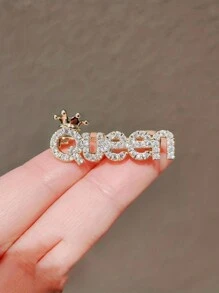 1pc Women's & Girl's Anti-Slip Decorative Brooch, Suitable For Scarf Decoration And Clothing Matching - Gold - View 6