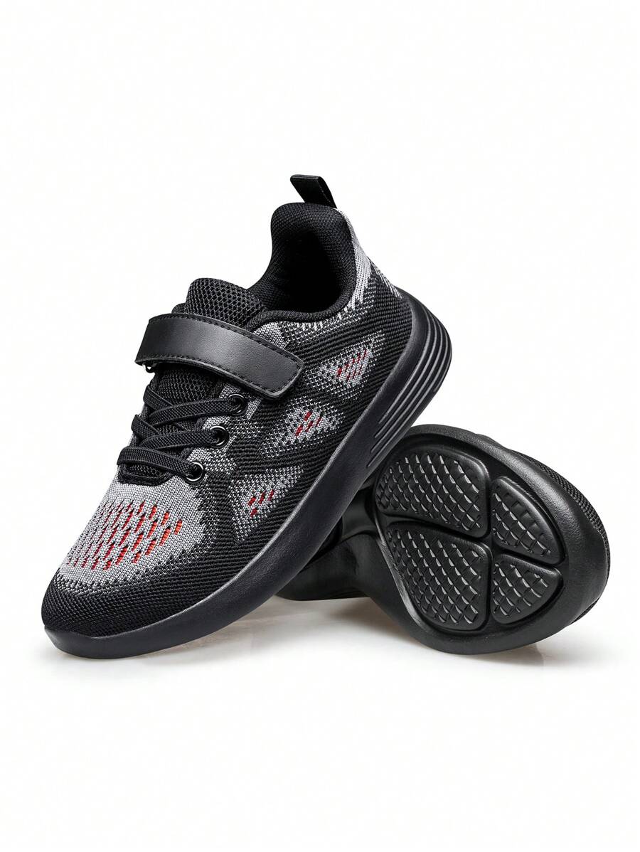 YHOON Boys Girls Sneakers Kids Sports Running Walking Shoes - màu đen - Xem 1
