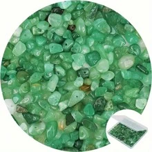 200 件天然碎石珠，5-8 毫米不对称多色宝石散装水晶疗愈脉轮石带孔适用于珠宝制作 DIY 工艺品水晶礼物（7 个脉轮和钻孔） - 均碼 - 查看 8