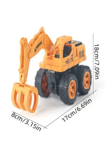 黃色戶外挖土機玩具 - 彩色 - 查看 3