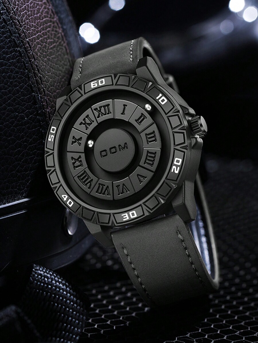 1pc Cool Black Technology Levitation Sports Waterproof Quartz