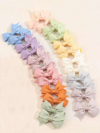 24pcs Colorful Ribbon Hair Bows For Dogs And Cats,Solid Color Bow Hair Clips,Puppy Dog Bows,Yorkie Dog Hair Ribbons,Pet Hair Grooming,Pet Hair Accessories.