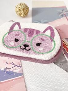 1入組可愛卡通動物嬰兒沐浴海綿毛巾布,適用於兒童幼兒新生兒成人清潔海綿刷無刺激泡沫沐浴海綿 - 紫色 - 查看 2