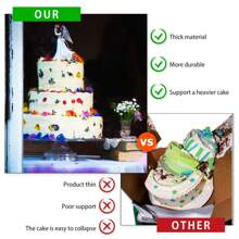 20Pcs Cake Dowels White Plastic Cake Support Rods Round Dowels Straws With 0.4 Inch Diameter & 9.4 Inch/11.8 Inch Length Reusable Cake Sticks For Tiered Cake Construction And Stacking - White - 24 cm - View 7