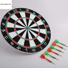 雙面鏢組,娛樂休閒比賽級職業級鏢組,配有飛鏢針的玩具 - 黑色 - 查看 1