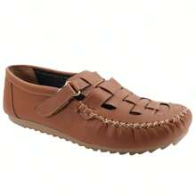 Women Flat Sandals - 駝色 - 查看 3