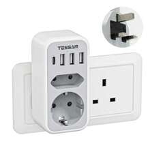 Electrical Sockets & Plugs Adaptors - Grey - View 4