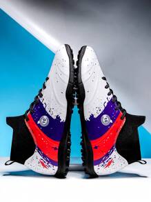 Nam Của phụ nữ Bãi cỏ Giày bóng đá Trong nhà Giày dép Cao Mắt cá chân Tf Giày bóng đá Rộng Tập huấn Giày thể thao - trắng - Xem 6