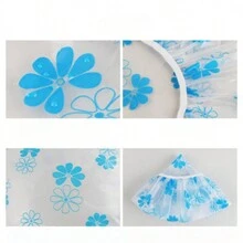 Gorro De Baño Impermeable Verde De 3 Uds Para Mujeres Con Pelo Largo, Gorro De Ducha Para Cocina, Primavera - Verde - Ver 6