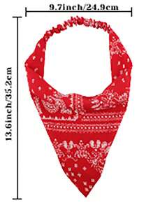 5 piezas Bandanas para mujeres, Diademas para el cabello para mujeres Pañuelos para el cabello estilo boho - 5 patrones florales clásicos - Ver 4
