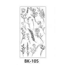 Pegatinas De Tatuajes De Flores Impermeables Y Duraderas Para Mujeres: Fáciles De Aplicar Y Quitar - Multicolor - Ver 3