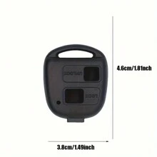 Key Fob Case Shell Fits For ES GS GX Is LS LX RX SC ES300 ES330 GX470 LX470 IS300 IS330 RX300 RX330 RX350 RX400h (Swap Your Original Blade) - Black - View 3