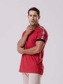 Urban Zone Jeans Men T-Shirts - 紅色 - 查看 2
