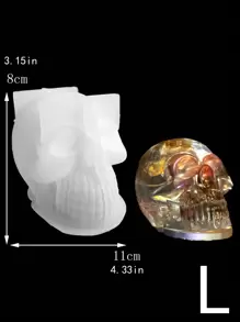 1 个骷髅形模具 - 白色 - 查看 6