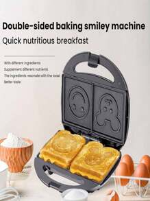 Sandwichera multifuncional con estampado de dibujos animados, Tostadora bonita para desayunos familiares y amigos - Multicolor - Ver 1
