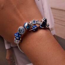 bamoer 1個925純銀星球珠子,飛機和星星吊飾,女士項鍊手鍊diy配件 - 銀色 - 查看 12